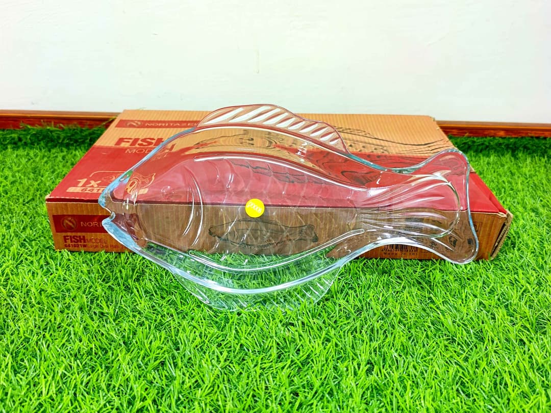 Glass Fish Serving Dish (M) imported img 1