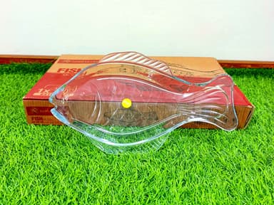 Glass Fish Serving Dish (M) imported mini img 1