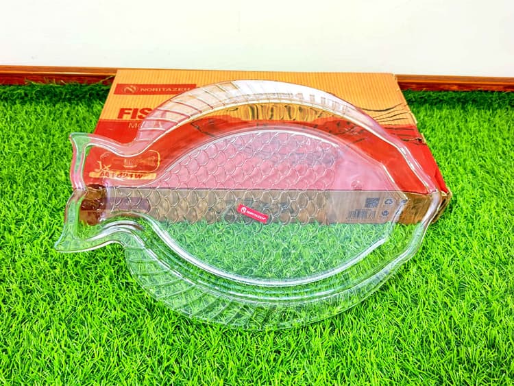 Glass Fish Serving Dish (Large) imported img