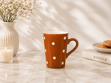 Brown Ceramic Cups (6pcs) mini img 1