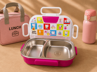 Stainless Steel Lunch Box (Partition) mini img 2