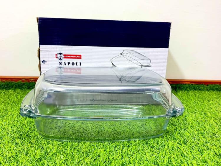 Glass Baking Dish imported Large (2 in 1)  img