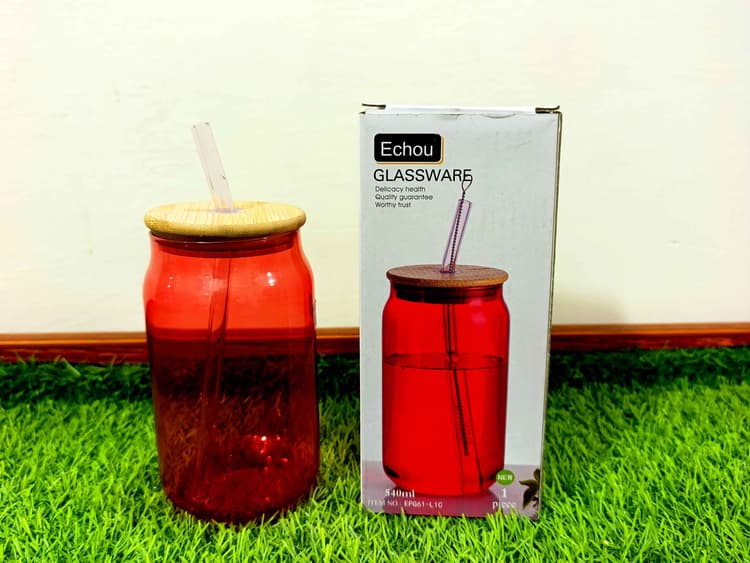 Imported glass sipper (red) img