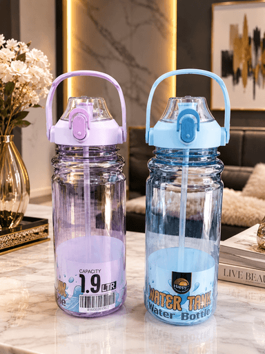 Large Lock Straw Bottle  mini img 1