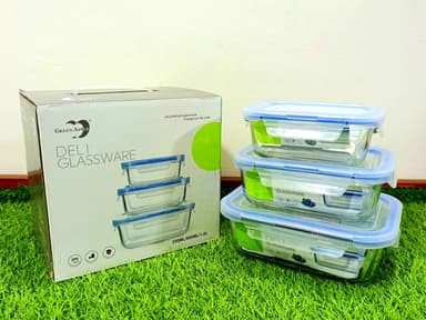 Airtight Glass Bowls (3+3) mini img 1