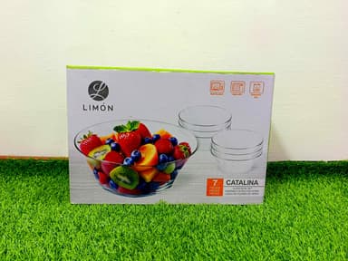 Bowl Set clear glass (7pcs) mini img 31