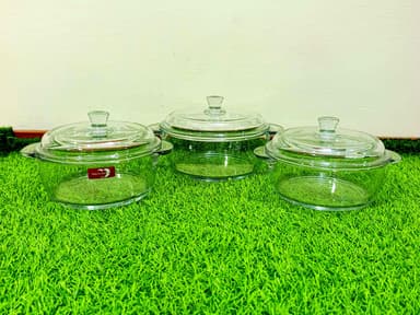 Bowl Set With Glass Lids (3 bowls) mini img 1