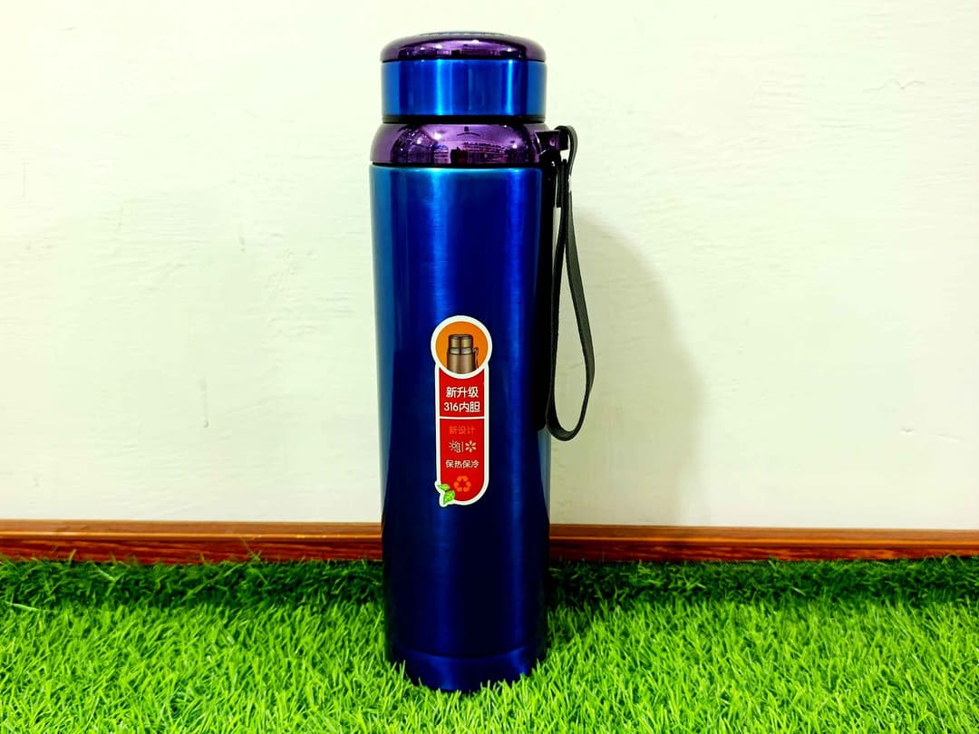 Water Bottle stainless steel (Blue) img 1