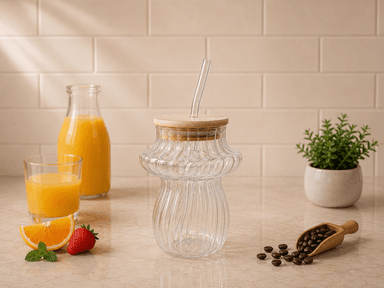 Glass Sipper (wave) mini img 1
