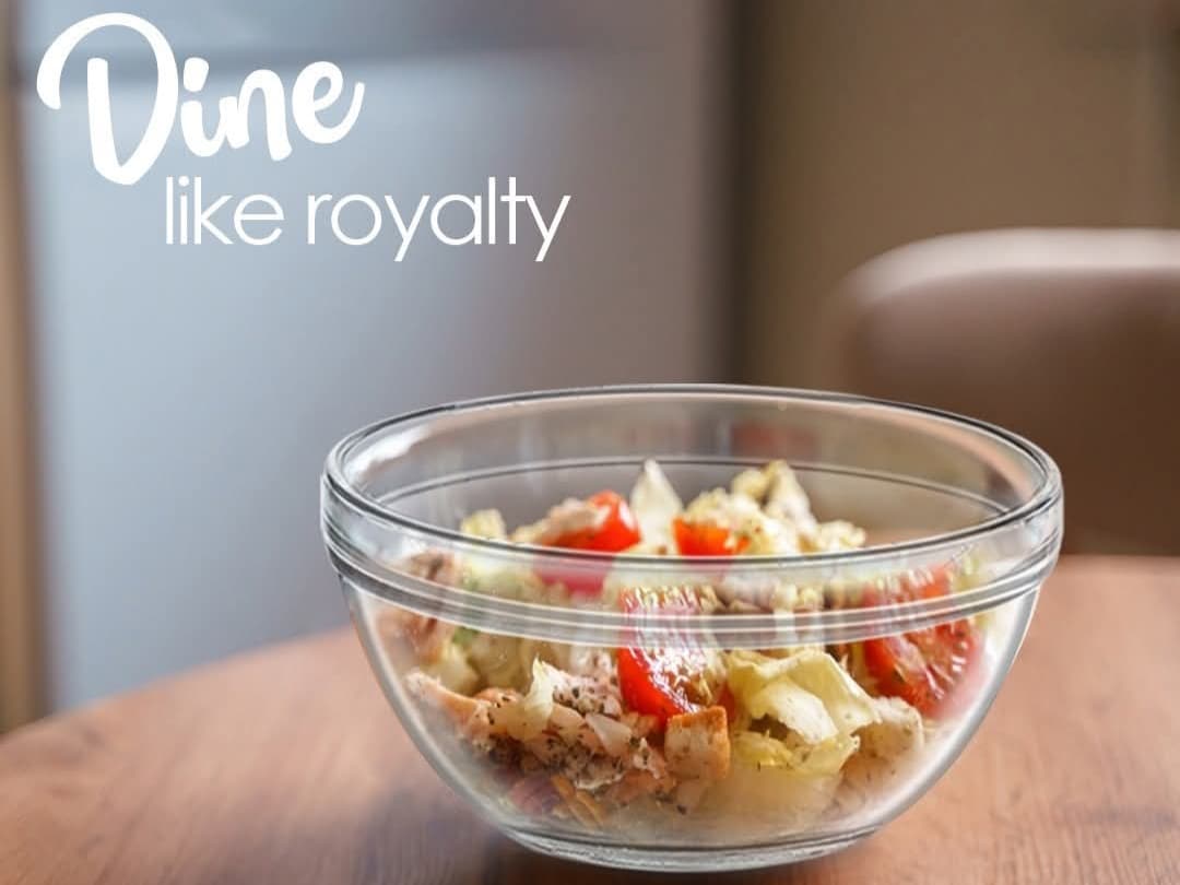 Bowl Small Clear Glass Crown 6Pcs img