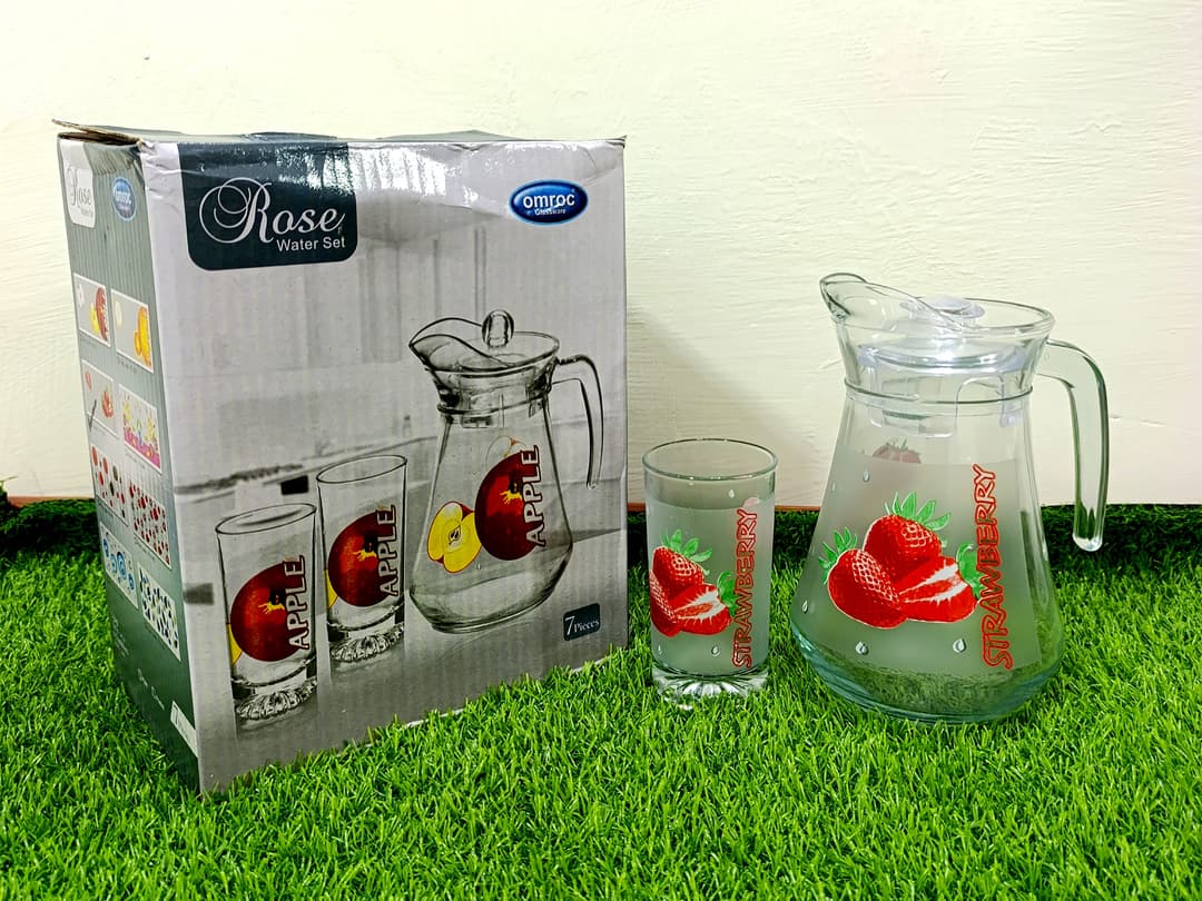 Water Set Strawberry printed (7pcs) img 2