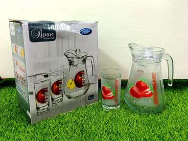 Water Set Strawberry printed (7pcs) mini img 11