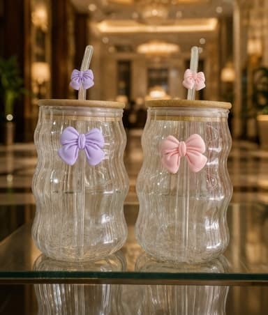 Glass Sipper (Bow) mini img 1