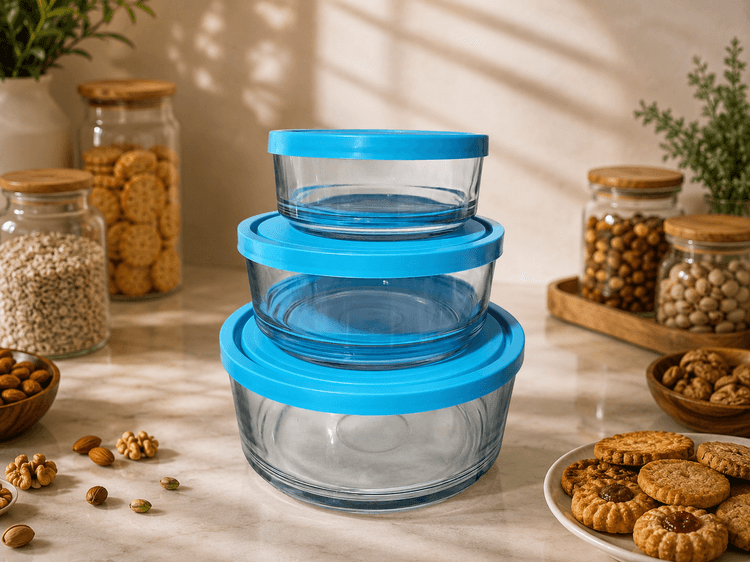 Airtight Glass Bowls Imported (ROUND) img