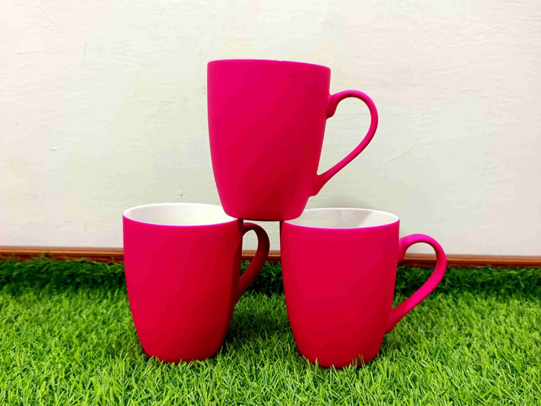 Matte Finish Bone China Mugs 6-Pcs (Royal Gold) img 4