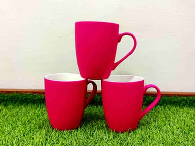 Matte Finish Bone China Mugs 6-Pcs (Royal Gold) mini img 4