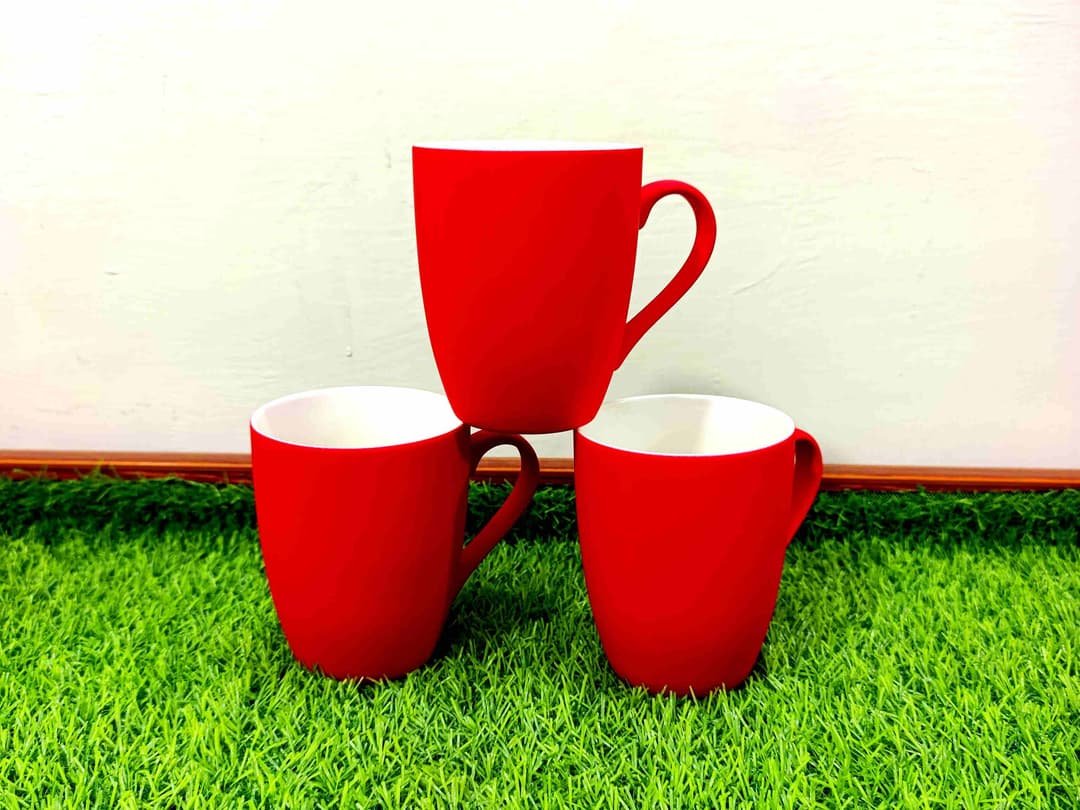 Matte Finish Bone China Mugs Diff-Colors (Royal Gold) (6pcs) img 2