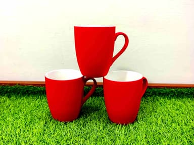 Matte Finish Bone China Mugs Diff-Colors (Royal Gold) (6pcs) mini img 2