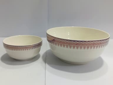Soup Set Ceramic (1+6 Pcs) Violet mini img 01
