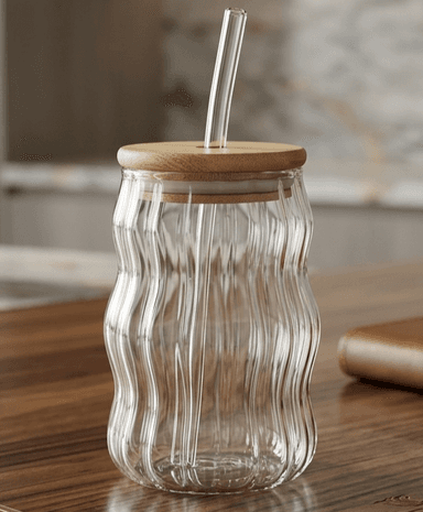 Glass Sipper (waves) mini img 1