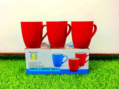 Matte Finish Bone China Mugs Diff-Colors (Royal Gold) (6pcs) mini img 3