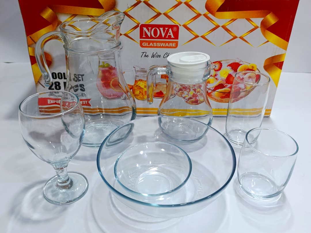 Cool Set Clear Glass (28 Pcs) img 1