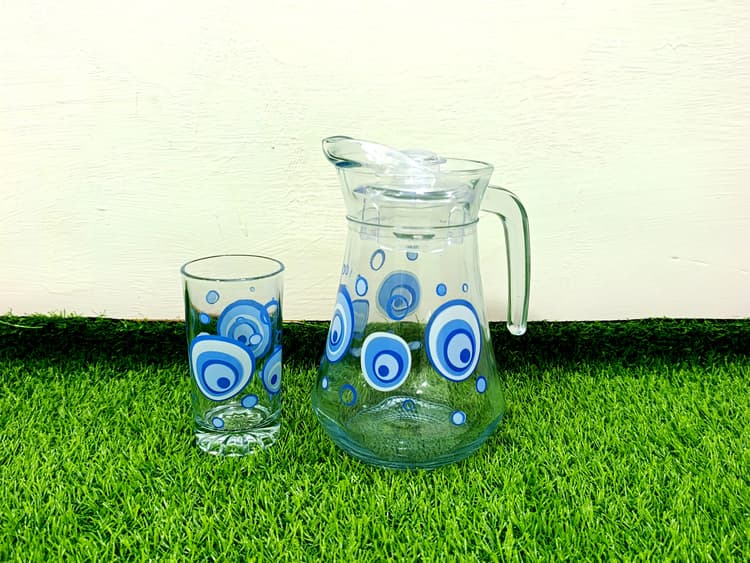 Water Set blue printed (7pcs) img