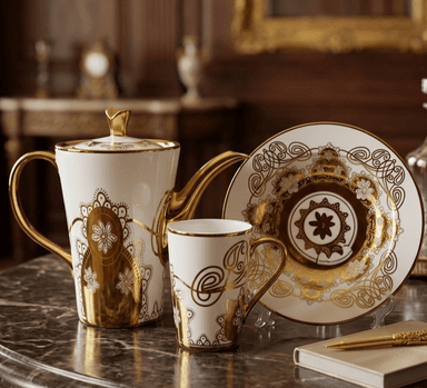 Coffee Set With Plates (14 pcs) mini img 1