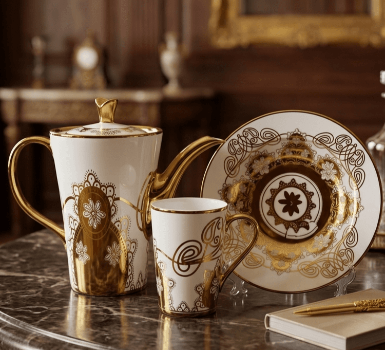 Coffee Set With Plates (14 pcs) img