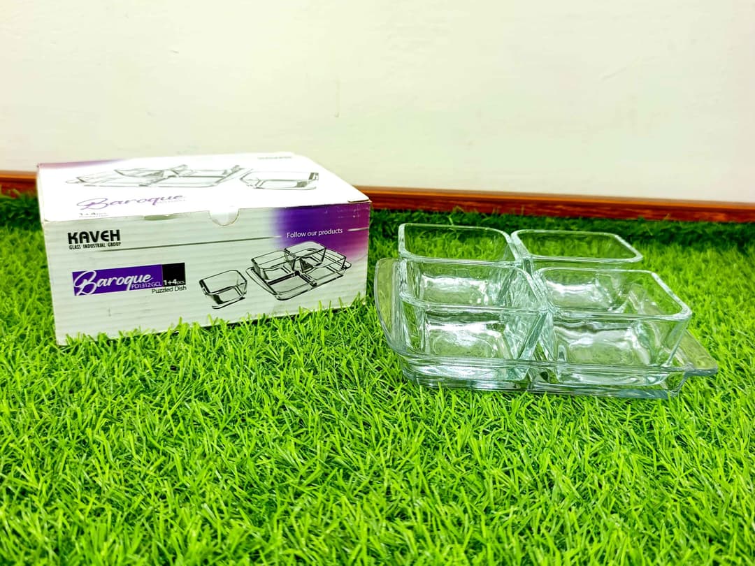 Glass Sauce Dish 4+1 (imported) img 1