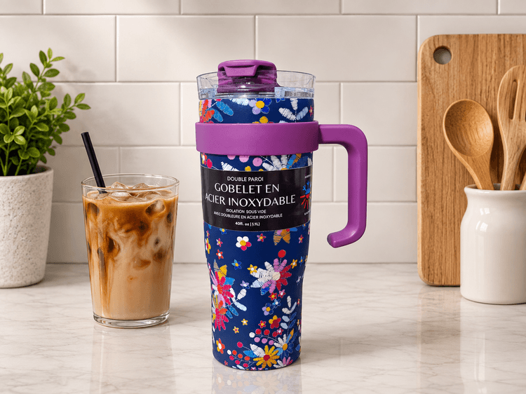 Printed insulated tumbler (Multi Floral) img