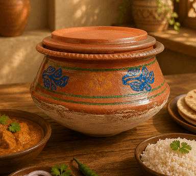 Clay Handi With lid (Small) 1 mini img 1
