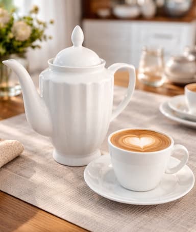 Tea Set Ceramic (6+6+1) mini img 1