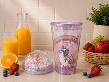 Unicorn Pink Sipper (Double Walled) mini img 2