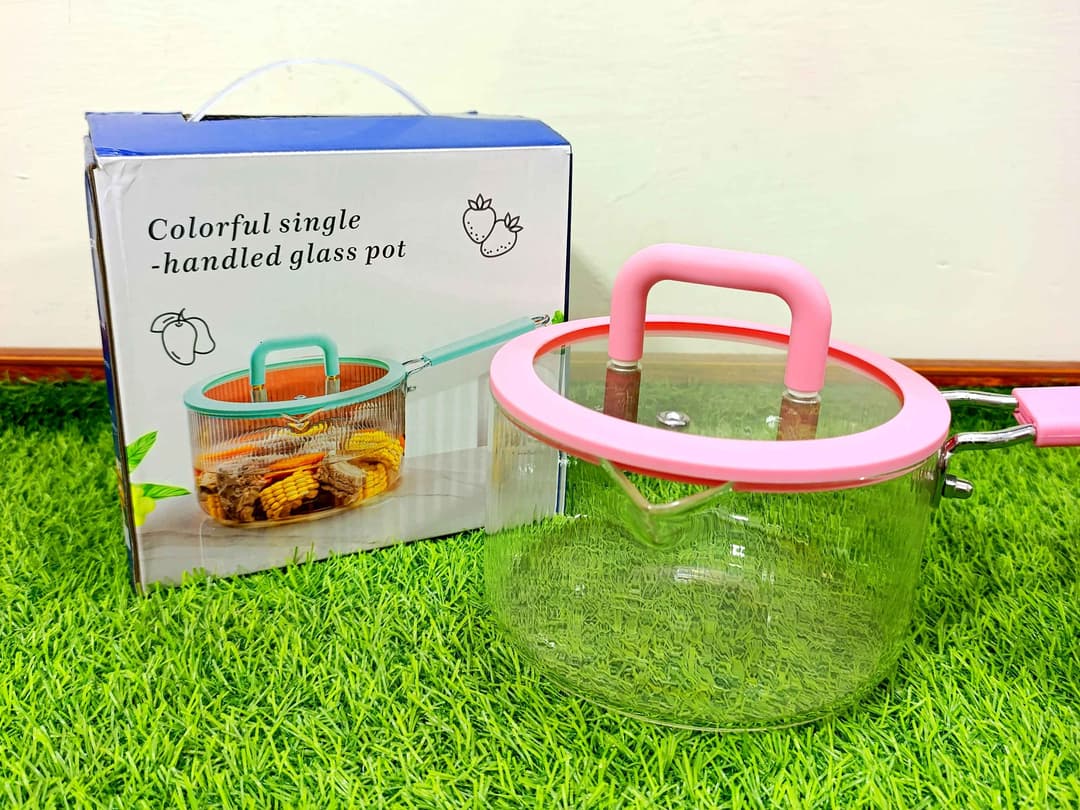 Imported glass cooking sauce pan img 3