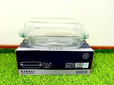 Glass Baking Dish imported Medium (2 in 1)  mini img 2