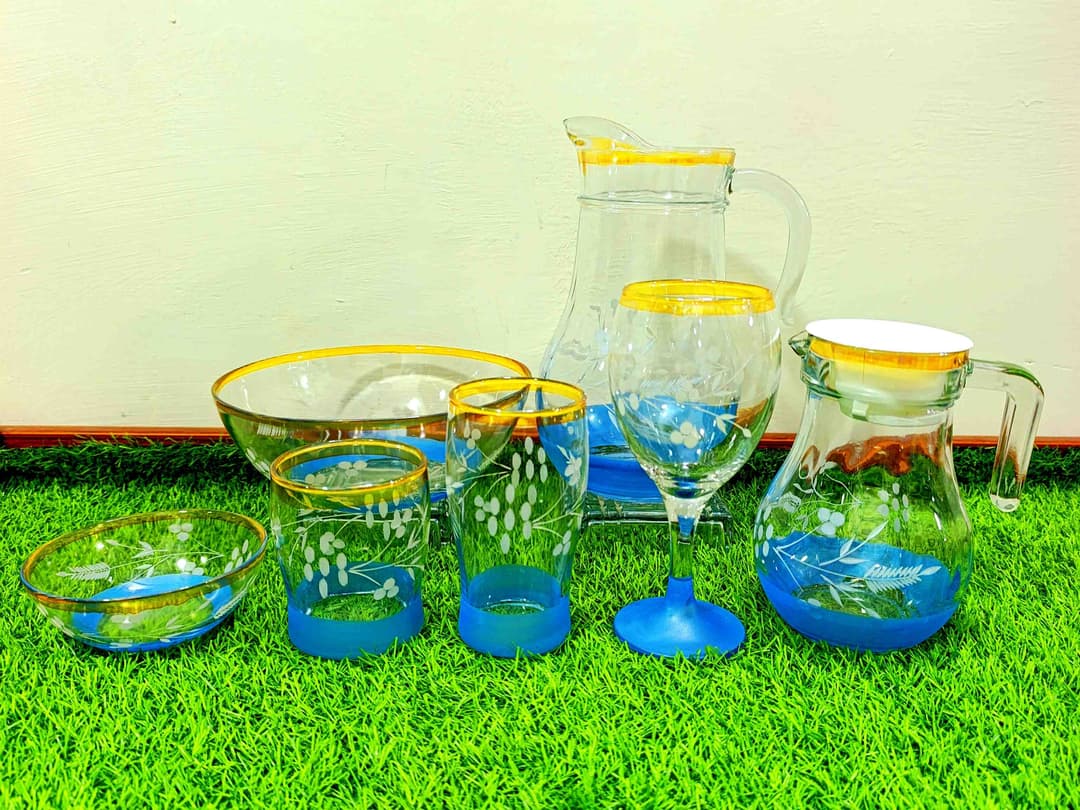 Cool Set Clear Glass (28 Pcs) Printed 6 img 1