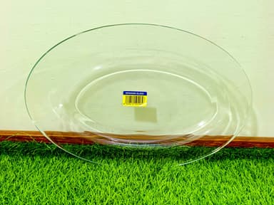 Rice Dish large (1pcs) Imported Tempered glass mini img 1
