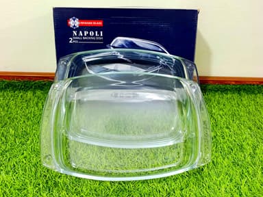 Glass Baking Dish imported Medium (2 in 1)  mini img 1
