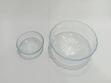 Bowl Set Tempered Glass (Oven Use) Frosty 7Pcs mini img 01