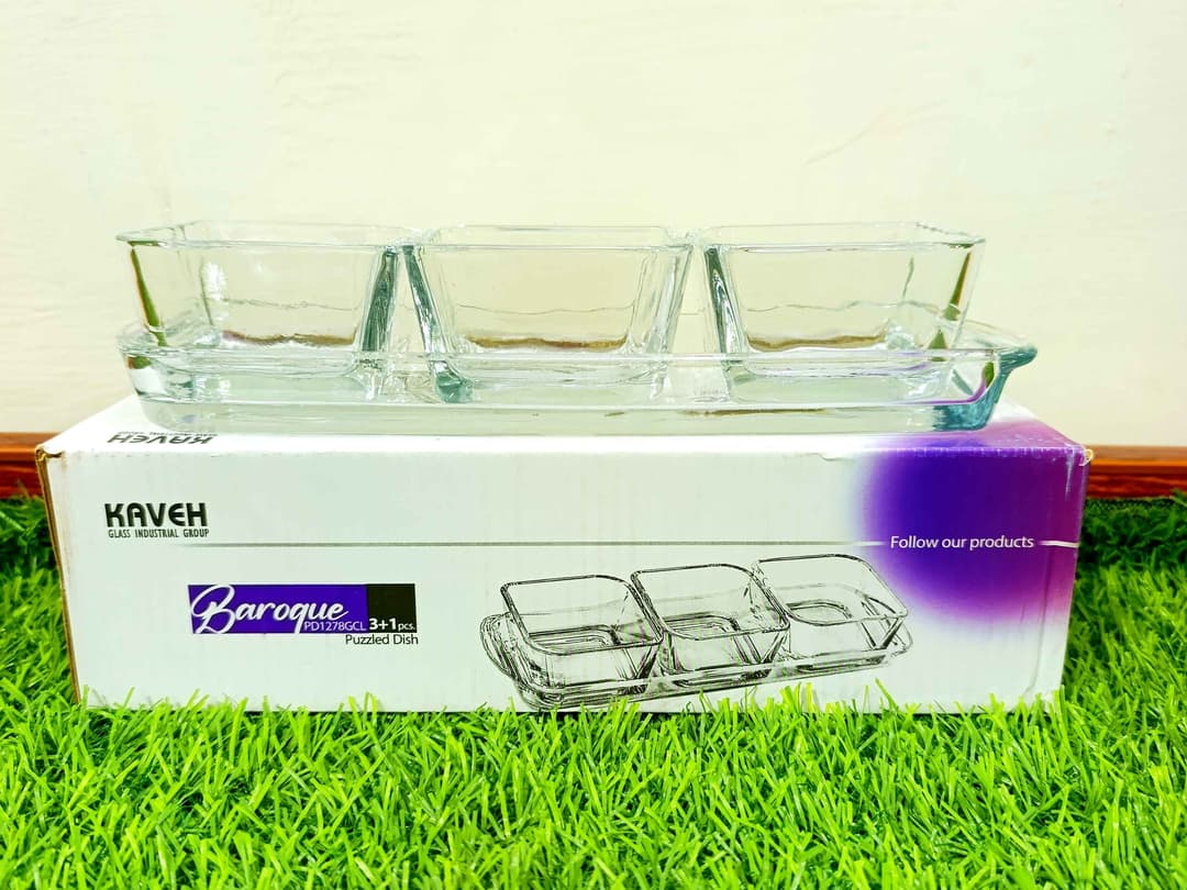 Glass Sauce Dish 3+1 (imported) img 3