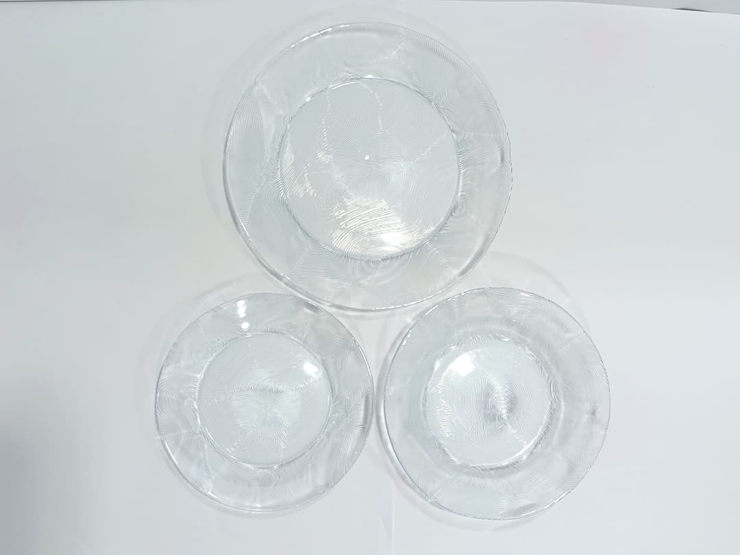 Tempered Glass Plate Set (Oven Use)18-Pcs Woody img 2