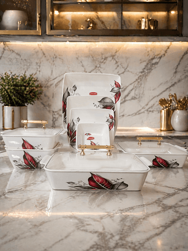 Melamine Double Glazed Dinner Set (72pcs) mini img 1