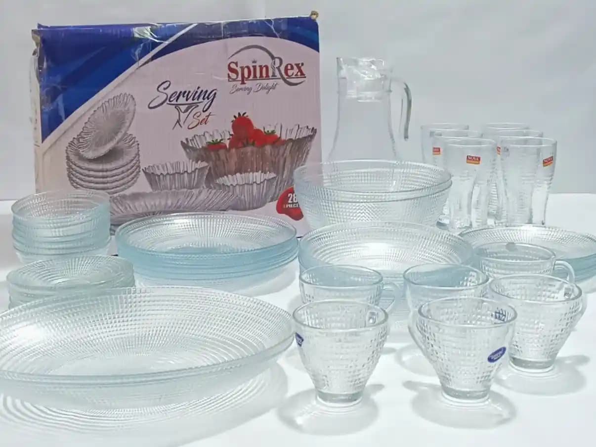 Tempered Glass Specks Dinner Set 12-Person (Oven Use) img