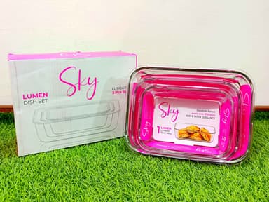 Lumen glass dishes (3pcs) mini img 2