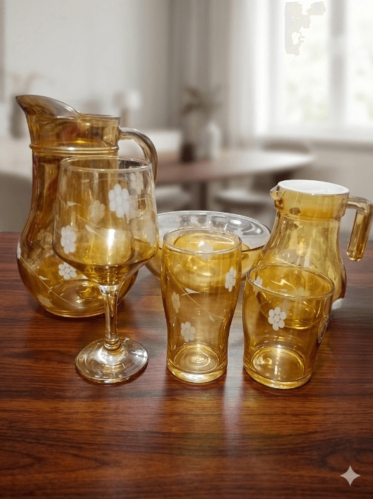 Cool Set Clear Glass (28 Pcs) Printed 8 img 1