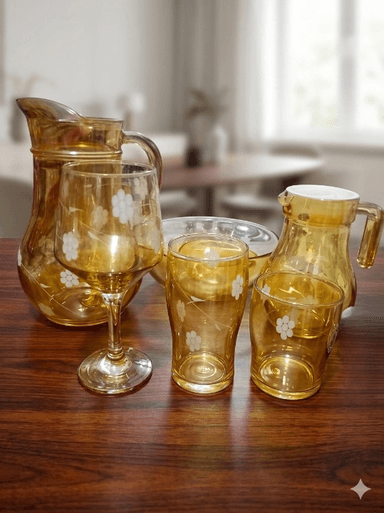 Cool Set Clear Glass (28 Pcs) Printed 8 mini img 1