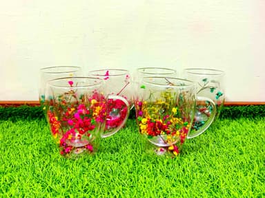 Large Mug 4 (flowers) (double molded) mini img 3