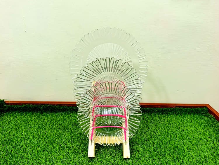 Tempered Glass Plate Set (Oven Use)18-Pcs Sunny img