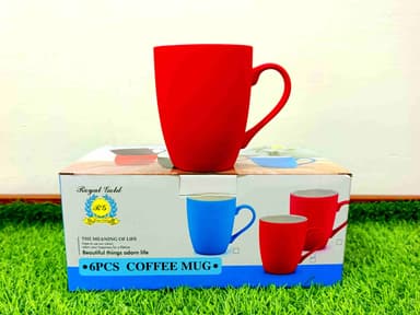 Matte Finish Bone China Mugs Diff-Colors (Royal Gold) (6pcs) mini img 4